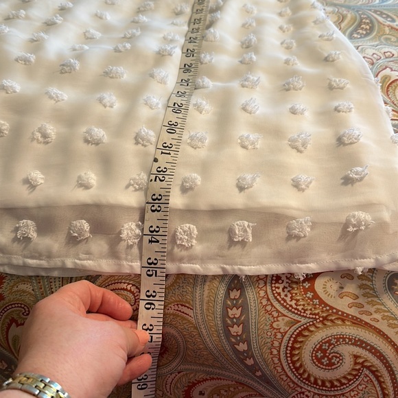 White cotton dot shift dress XXL nwot - Picture 8 of 9